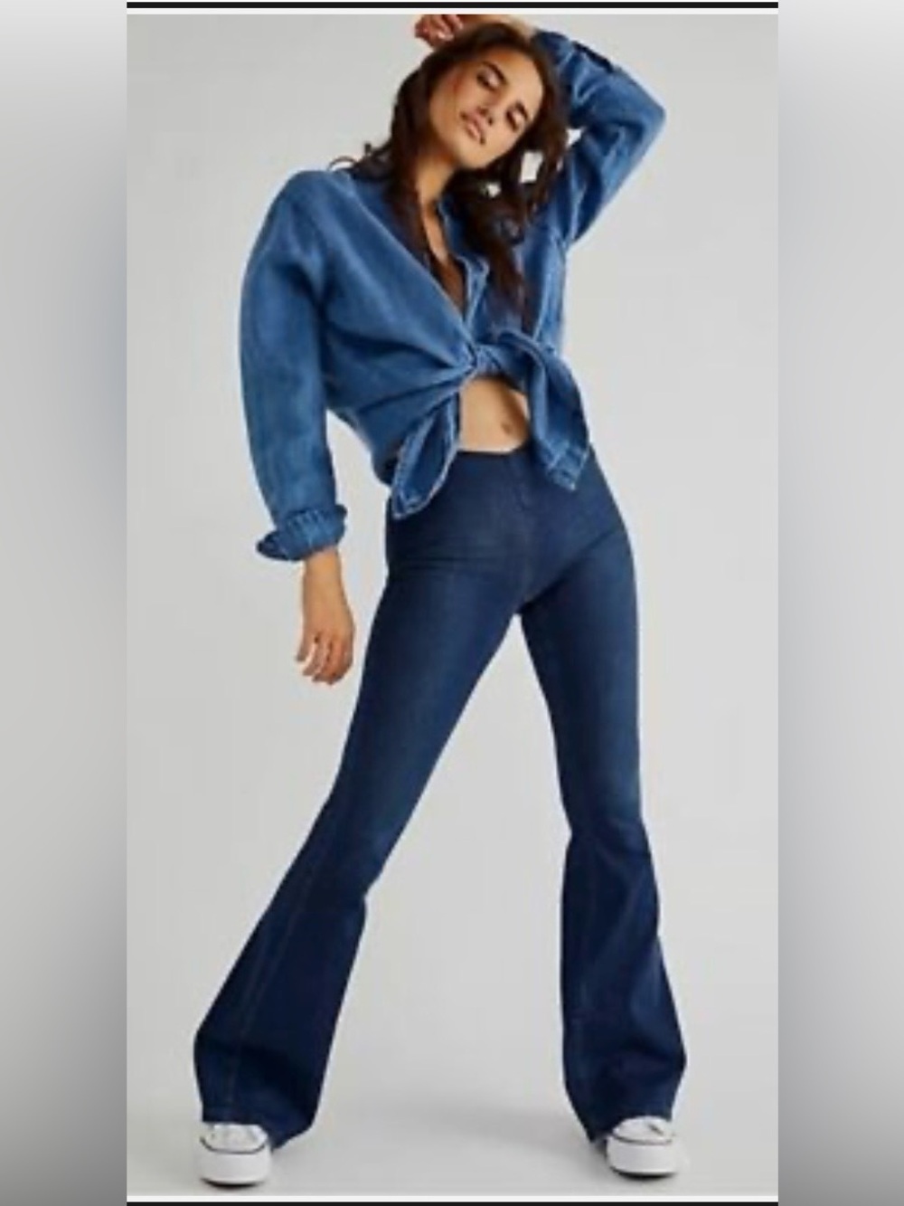 Free People Penny Pull-On Flare Jeans